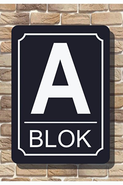 zafrakreklam Apartman Site Bina Blok Yönlendirme isim Tabelası Alüminyum Panel