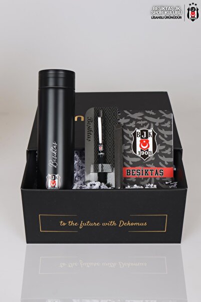 Beşiktaş Lisanslı Özel Kutulu Çelik Termos 500 ml ,ajanda,hybrıd Tükenmez Kal...