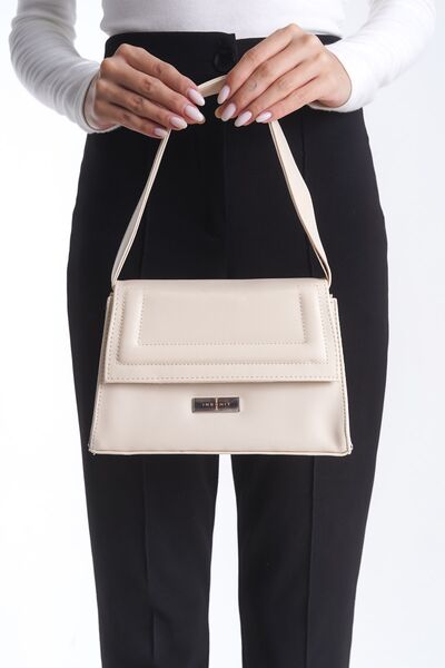 Ineshıt Kadın Özel Tasarım Pınteres Model Uzun Askılı Kapaklı Kutu Model Bej ...