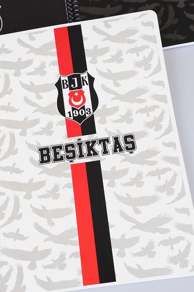 Beşiktaş Licențiat Besiktas - Caiet A4 cu dungi spirale, 72 de coli cu copertă