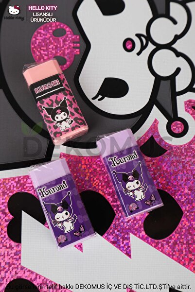 kuromi ممحاة كورومي مرخصة للموسم الجديد 2 قطعة