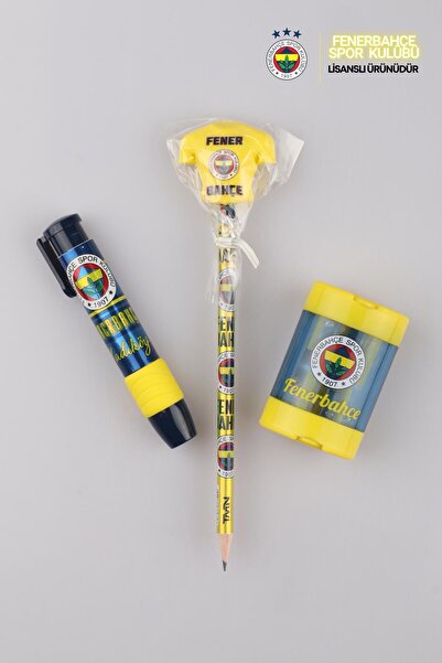 Fenerbahçe Silgi Tepeli Kurşun Kalem , Roket Silgi Ve Jumbo Kalemtraş Kırtasi...