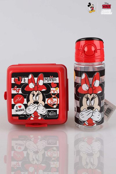 Minnie Mouse Set de nutriție cu licență Minnie Mouse New Season - Recipient de 500 ml și balon Tritan