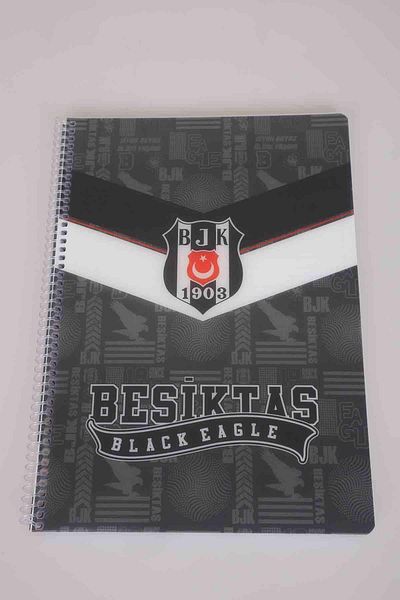 Beşiktaş LICENSED CRADLE SPIRAL STRIPED A4 PP COVER 80 LEAVES NOTEBOOK