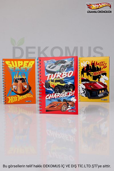 HOT WHEELS New Season Licensed Hot Wheels A6 Spiraled Lined Notepad / Memo Pad