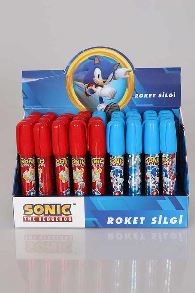 Disney LICENSED SONIC MECHANIC ROCKET ERASER