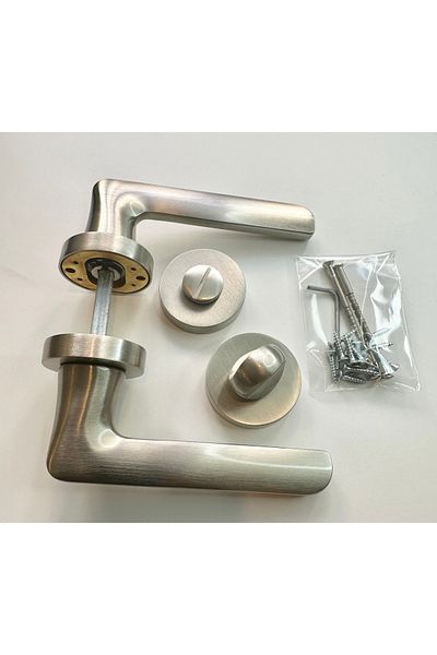Hafele Eloy Satin Wc Door Handle