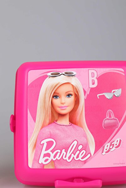 Barbie DEKOMUS New Season Licensed Barbie Tritan Flask and 2 Layer Lunch Box Food Set