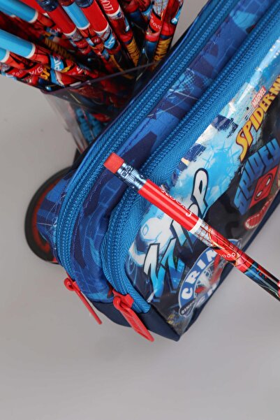 SPIDERMAN قلم رصاص وممحاة صاروخية مرخصة من سبايدرمان - شفرة مزدوجة