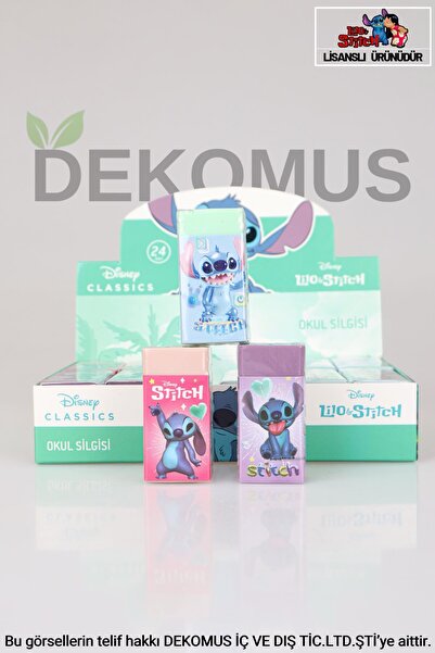 Stitch DEKOMUS İLE YENİ SEZON LİSANSLI STITCH 2'Lİ SİLGİ