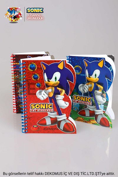 Sonic دفتر ملاحظات مخطط مرخص من سونيك هولوجرام / مذكرة 80 ورقة