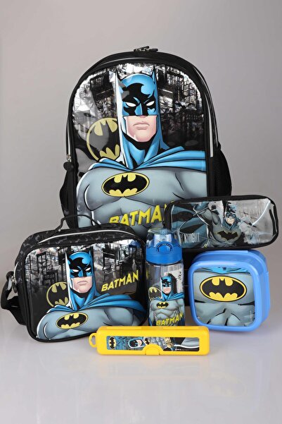 Batman YENİ SEZON LİSANSLI BATMAN OKUL,BESLENME VE KALEM ÇANTASI,BESLENME KAB...