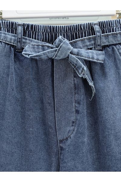 Modamorfo Blugi cu talie elastică cu picioare largi