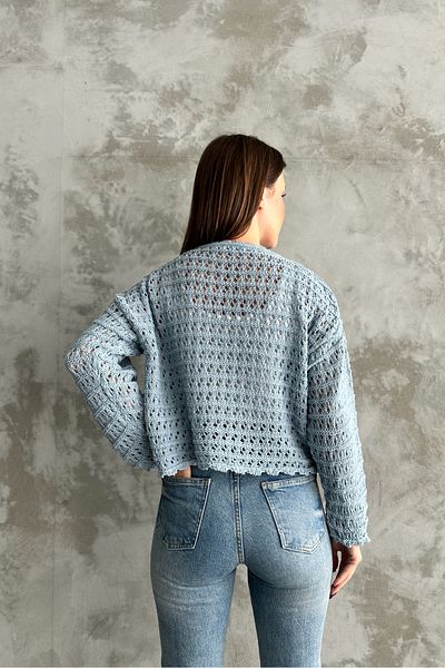 macharel jeans Dámský sezónní pletený svetr s reliéfním vzorem