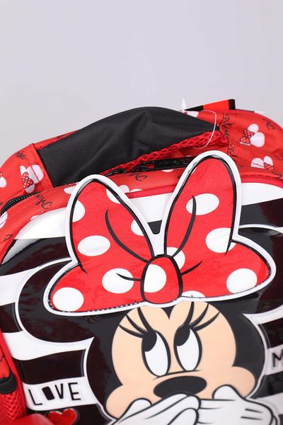 Minnie Mouse New Season Licensed - Kindergarten Bag, Feeding Bowl and Trian Flask 500ml School Set