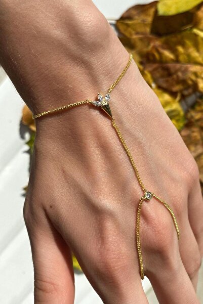 Spossy Silver Jewelry 925 Ayar Gümüş, Gold, Minimal Tasarım Taşlı Şahmeran