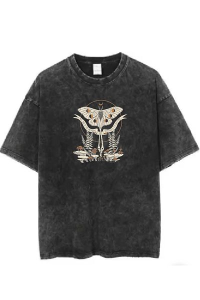 DEEFWEAR Μπλουζάκι Unisex Vintage με στάμπα που πλένεται