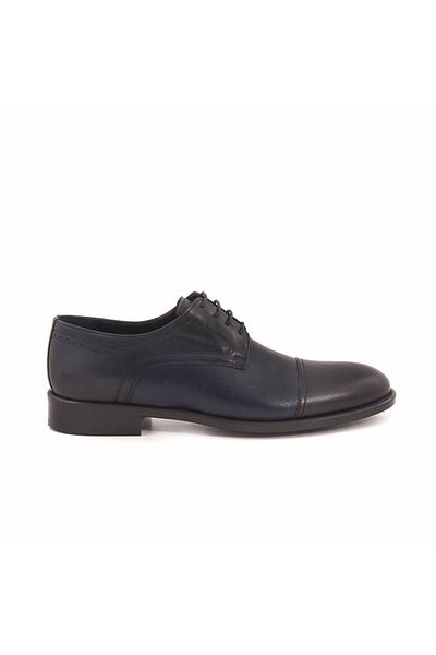 KEMAL TANCA Pantofi clasici pentru bărbați din piele naturală cu talpă PVC bleumarin