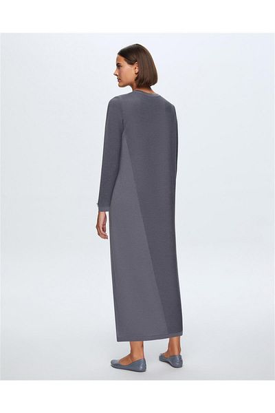 MISS DALIDA T24k-4001 Mysdalıda Knitted Dress with Ribbed