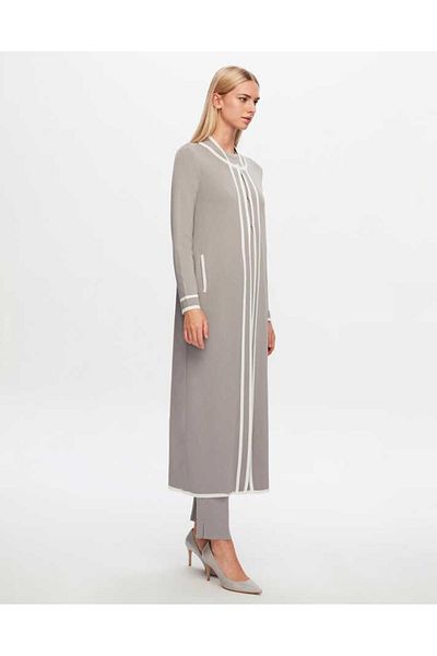 MISS DALIDA T24Y-9022 MISSDALIDA COLOR STRIPED KNIT LONG HIRKA