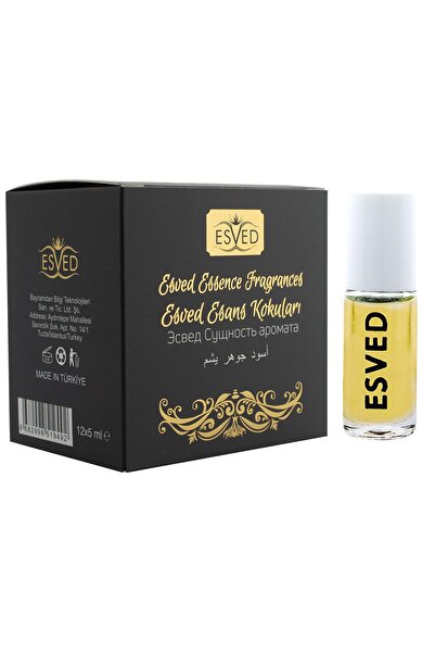 ESVED Uhud Kokusu Parfüm Esansı Alkolsüz Esans 5Ml. 12'li Paket