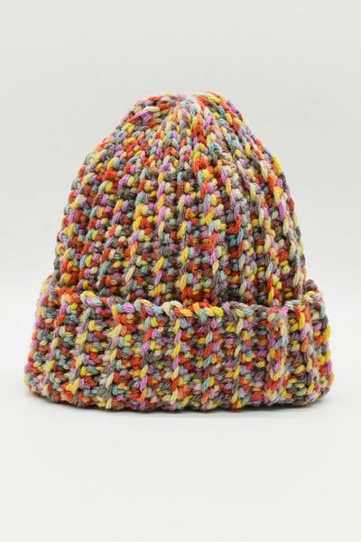 Külah Hand Made Hand Knitted Wool Beret-purple