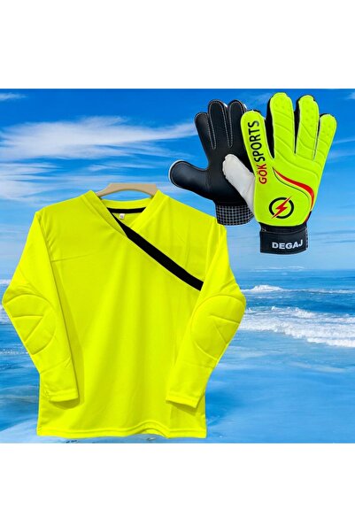 Gök Sports Çocuk Kaleci Eldiveni Goalkeeper Kidz Gloves Çocuk Kaleci Sünger D...