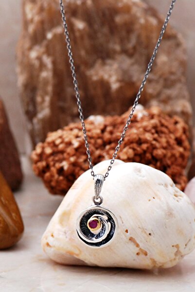 Sümer Telkari Çekiç Dövme Tasarım Gümüş Kolye 6493