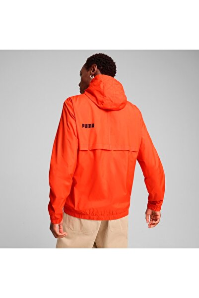 Puma Essentials Solid Erkek Turuncu Kapüşonlu Ceket