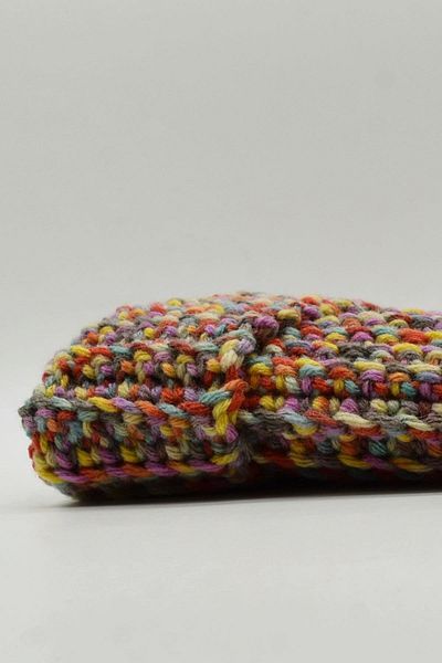 Külah Hand Made Hand Knitted Wool Beret-purple
