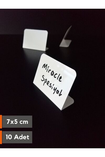 Şeffaf Etiket 10 τεμάχια Εύκολα σβηστά PVC Λευκή Ετικέτα 7x5 εκ. Ετικέτα Τιμή...