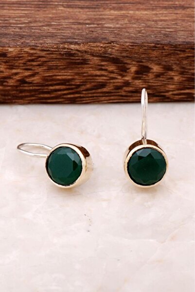 Sümer Telkari Kök Zümrüt Taşlı Elişi Gümüş Küpe 4250