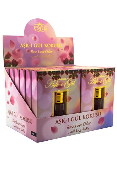 ESVED Gül Kokusu Alkolsüz Esans 3ml 12li Paket