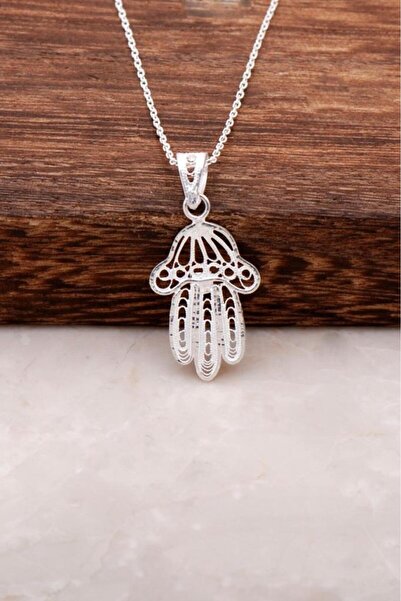 Sümer Telkari Bereket Eli Telkari Elişi Gümüş Kolye 1428