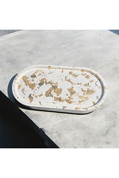 MissTulinaKozmetik Gold detaylı sunum tabağı