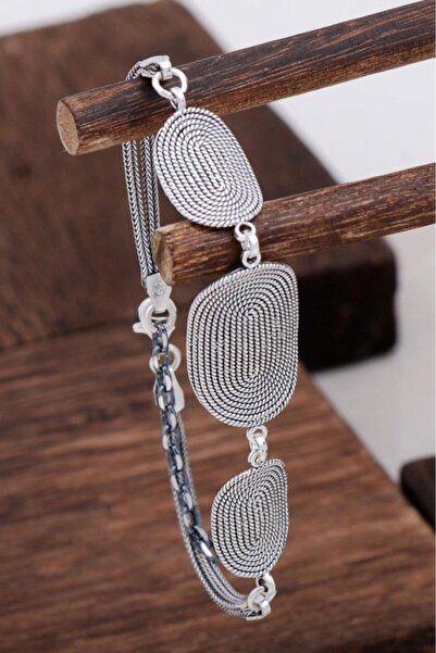 Sümer Telkari Telkari Tasarım Gümüş Bileklik 3138