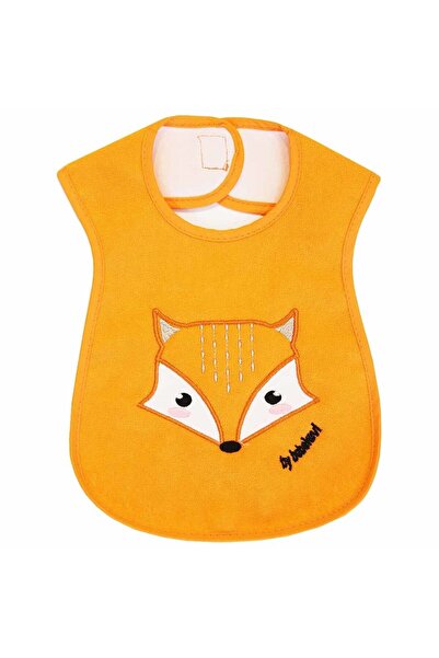 bebegen مريلة برتقالية مقاومة للماء مطرزة على شكل ثعلب