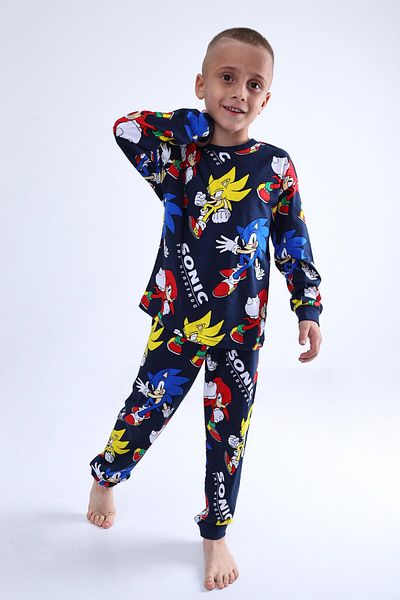 stella kids Sonic Printing Men's Pjama Suit (100% Cotton)