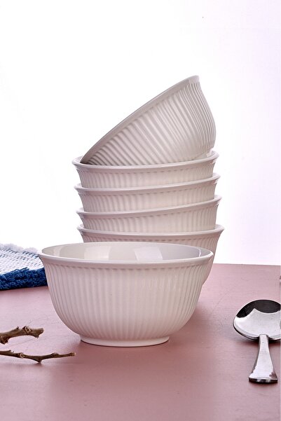 Golden Kitchen Kütahyadan 6'lı Yuvarlak Çorba Kasesi Takımı Çerezlik Seti 6 Kişilik