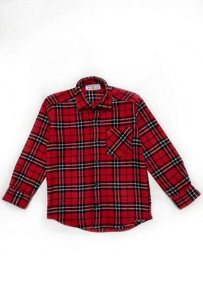 Doctor junior Boy's Red Lumberjack Shirt