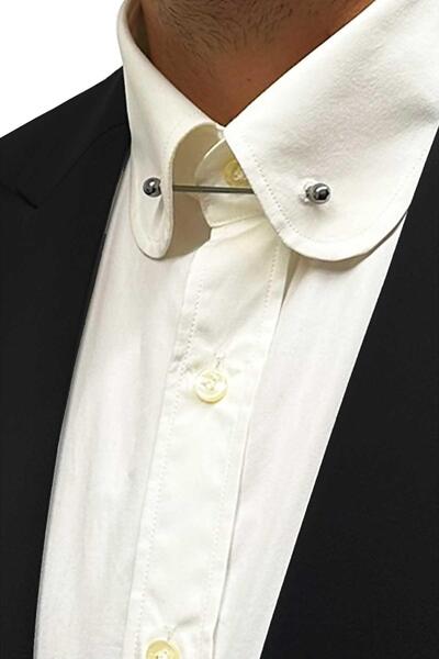 Kravatkolik Füme Renk Gömlek Yaka İğnesi GI250