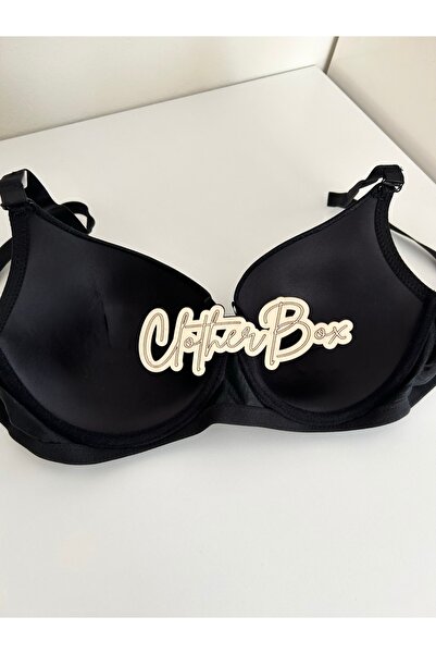 F.K Non-Padded Wire C Cap Glossy Fabric Gathering Bra