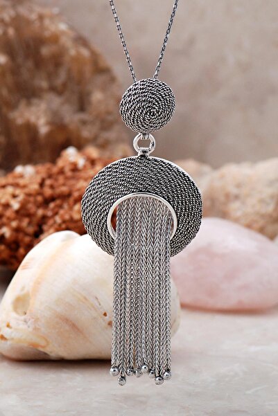 Sümer Telkari Telkari Sarma Tasarım Elişi Gümüş Kolye 3863