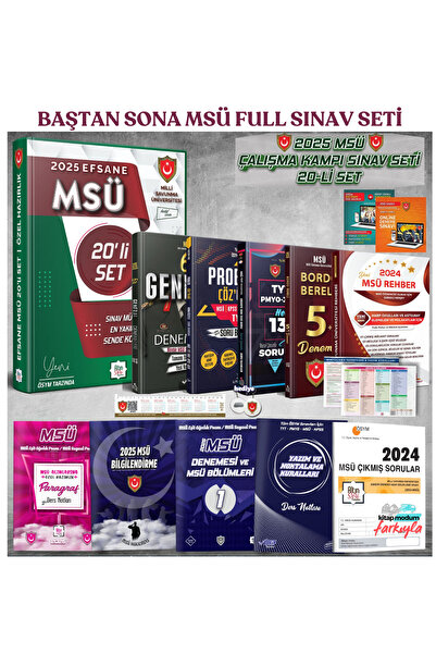 Liyakat Yayınları BAŞTAN SONA MSÜ BİTİRTEN EFSANEVİ SET- MÜLAKAT DAHİL