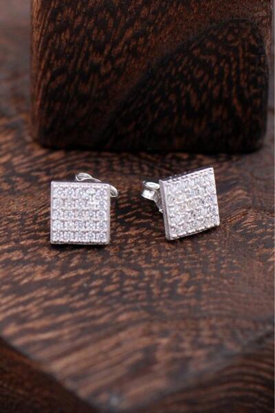 Sümer Telkari Kare Gümüş Küpe 2294