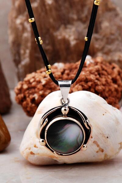 Sümer Telkari Sedef El Yapımı Gümüş Kolye 6805