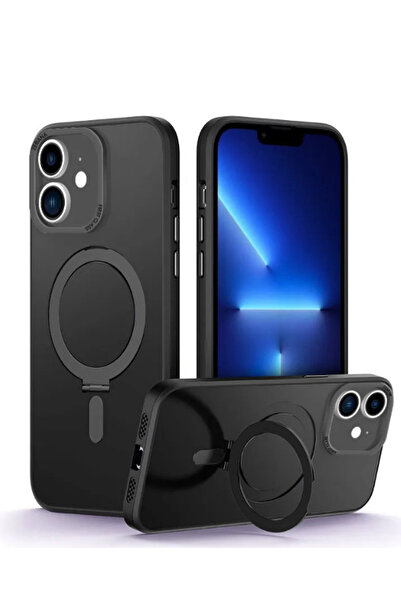 Zebana İphone  16 Pro Max Uyumlu First Class Standlı  Magsafe Silikon Kılıf
