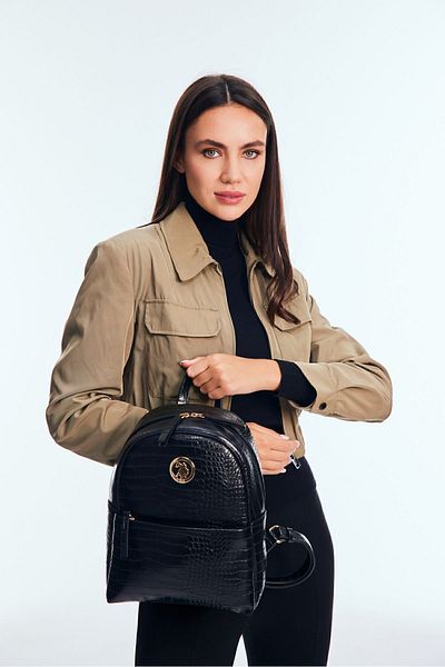 U.S. Polo Assn. Us8641 modell fekete női hátizsák - online exkluzív