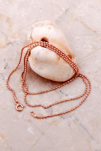 Sümer Telkari İtalyan Rose Gümüş Zincir Kolye 7137