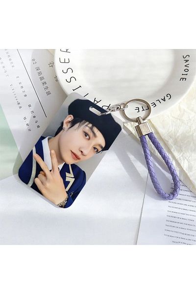 Kpop Dünyasi Stray Kids'' Bangchan'' Hard Cover Card Holder/Keychain